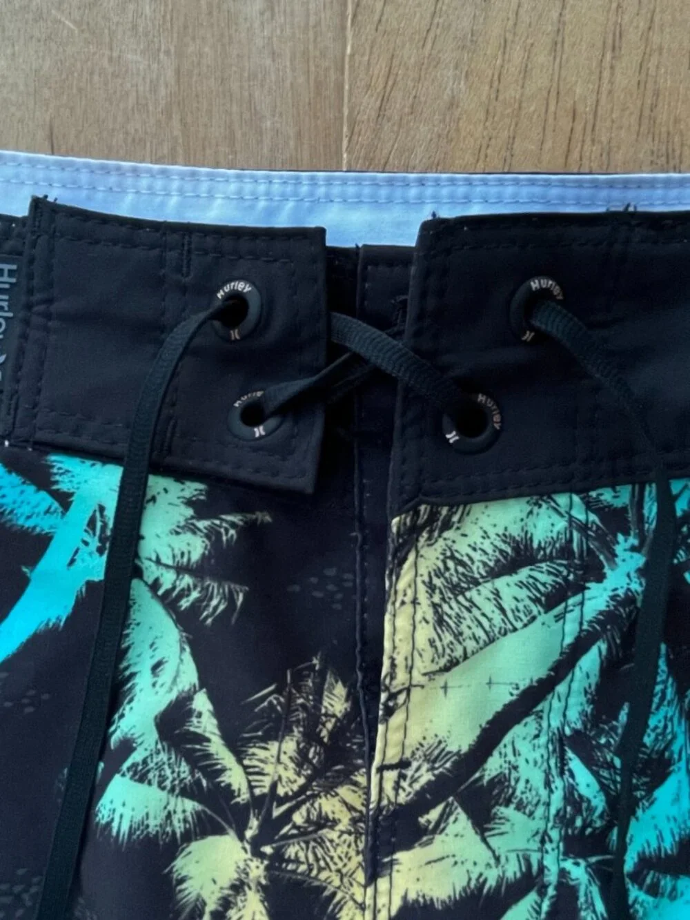 HURLEY PHANTOM TROPICAL PALM TREES BOARD SHORTS Men’s sz 38 Black